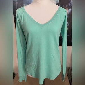 Victorias Secret Pink - Long Sleeve Teal Shirt Sz Large